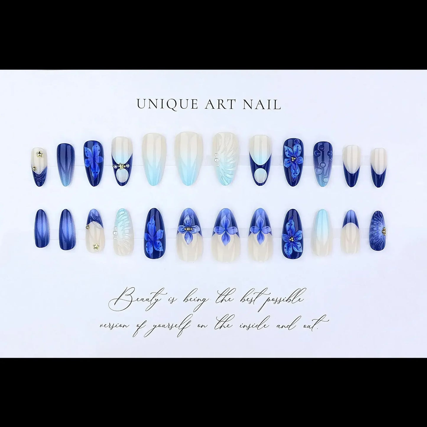 24 Pcs 3D Leopard Press On Nails – Medium Almond Acrylic Fake Nails with Polka Dot & Embossed Flower Design, Reusable Glue On Nails for Women