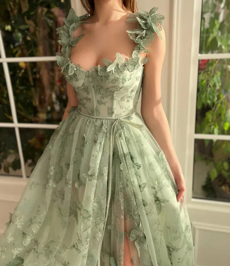 3d flower dress