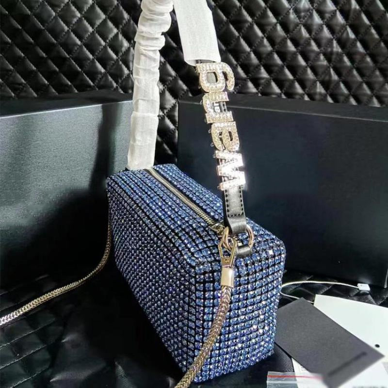blue handbags