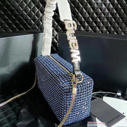 blue handbags
