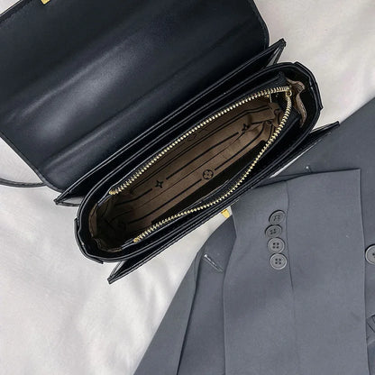 Luxury PU Leather Baguette Shoulder Bag for Women – 2025 Designer Crossbody Purse & Travel Clutch Handbag