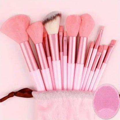 13-Piece Premium Synthetic Makeup Brush Set – Soft Nylon Bristles for Foundation, Blush, Powder, Concealer & Eyeshadow