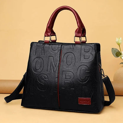 PU Leather Shoulder Crossbody Bag for Women – Large Capacity Luxury Designer Tote Handbag with Removable Strap, Travel & Casual Use
