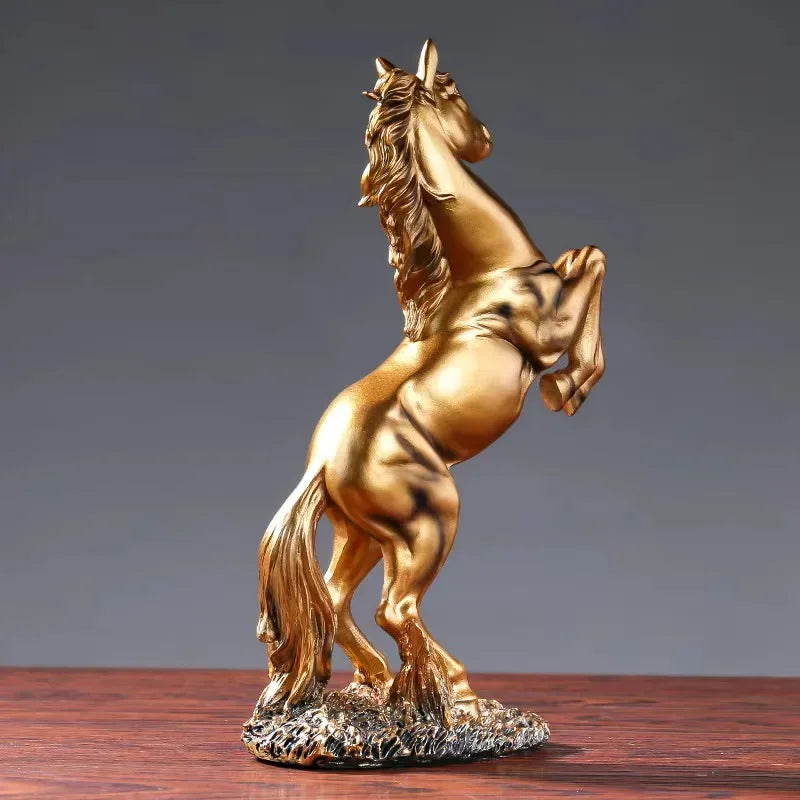 Victory horse figurine for luxury home decor
