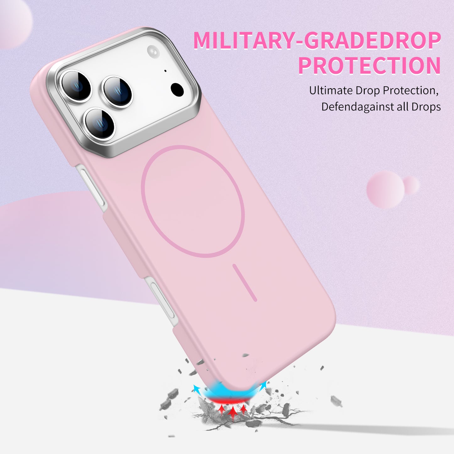 Magnetic Matte Hard PC Phone Case for iPhone 16 & 17 Series – Premium Luxury Protection