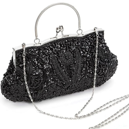 beaded evening clutch