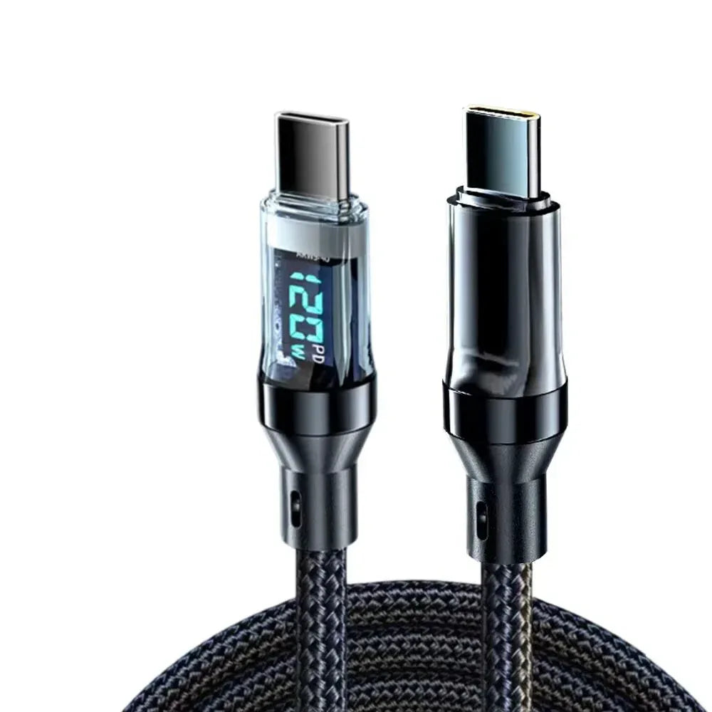braided high power usb c cable
