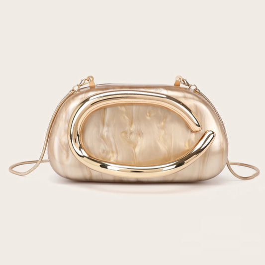 gold evening clutch bag