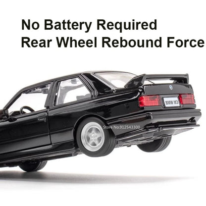 metal toy car with open doors