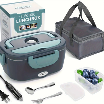 portable self-heating lunchbox for car and home