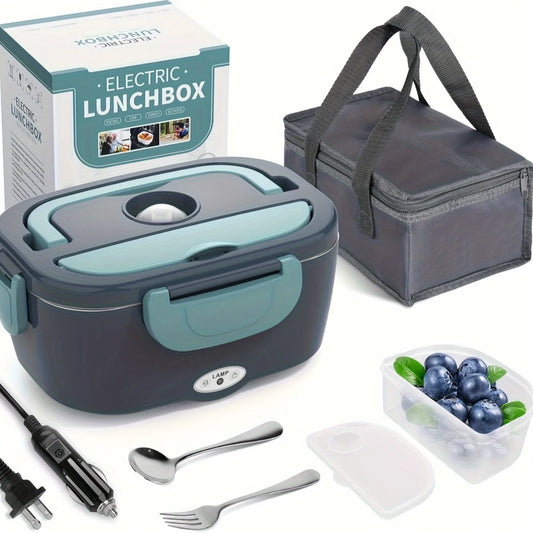 portable self-heating lunchbox for car and home
