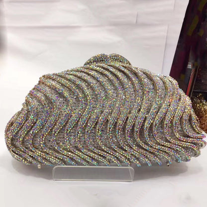 Women Rhinestone Wedding Bridal Purse