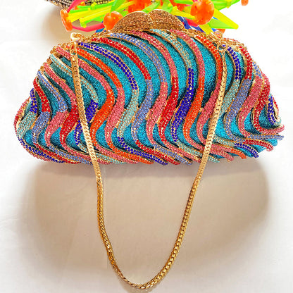 Women Rhinestone Wedding Bridal Purse