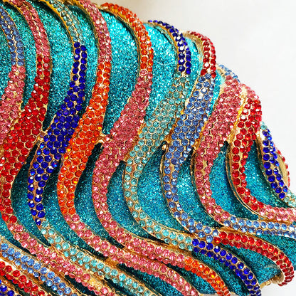 Women Rhinestone Wedding Bridal Purse