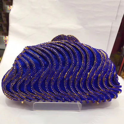 Women Rhinestone Wedding Bridal Purse