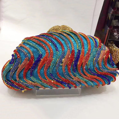 Women Rhinestone Wedding Bridal Purse