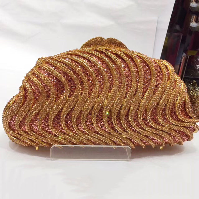 Women Rhinestone Wedding Bridal Purse