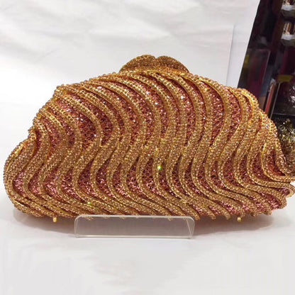 Women Rhinestone Wedding Bridal Purse