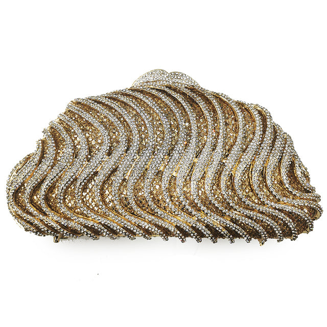 Women Rhinestone Wedding Bridal Purse