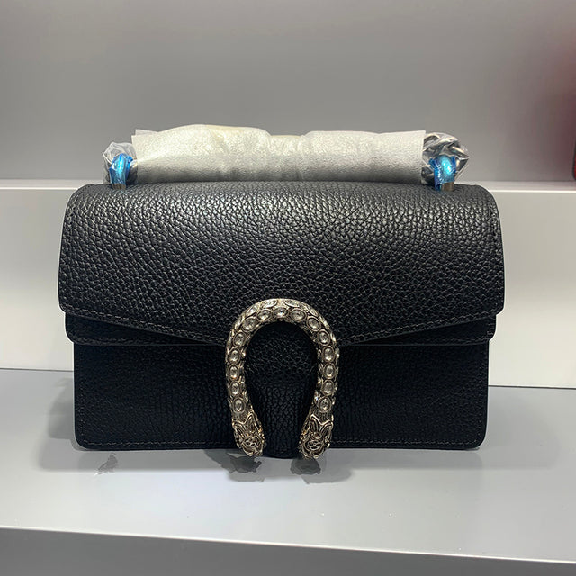 New Designer Small Square Leather Crossbody Bag