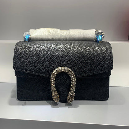 New Designer Small Square Leather Crossbody Bag