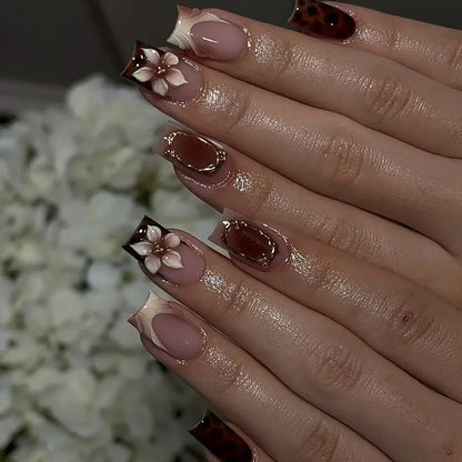 square press on nails