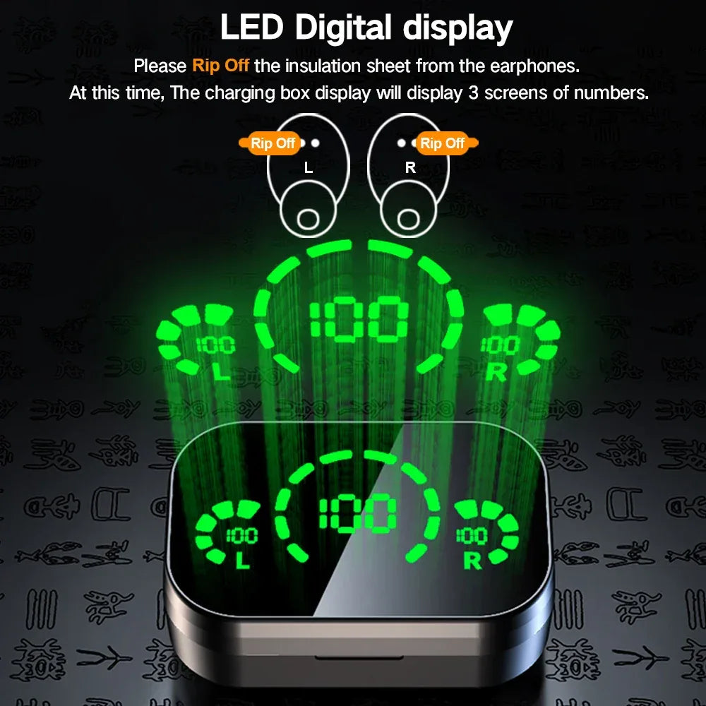 waterproof tws earbuds charging case