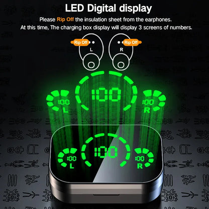 waterproof tws earbuds charging case