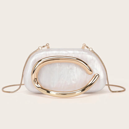 white clutch bag